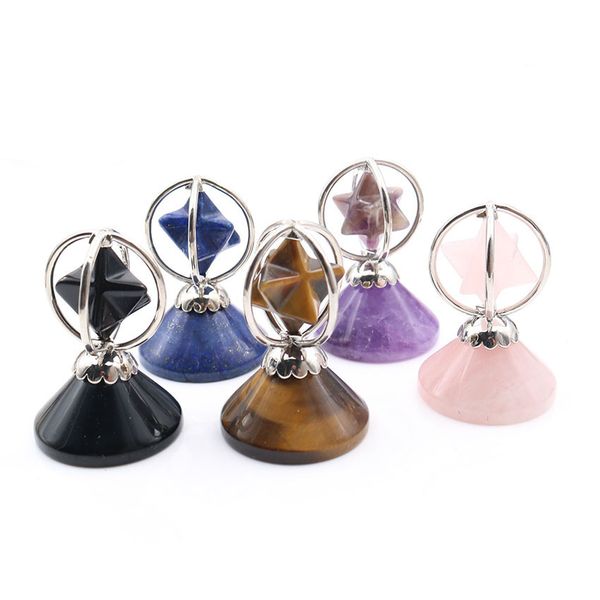 xsm cone shape pyramid energy generator rotating merkaba reiki healing crystal stones spiritual transmitter home decor jewelry, Blue;slivery
xsm cone shape pyramid energy generator rotating merkaba reiki healing crystal stones spiritual transmitter home decor jewelry, Blue;slivery