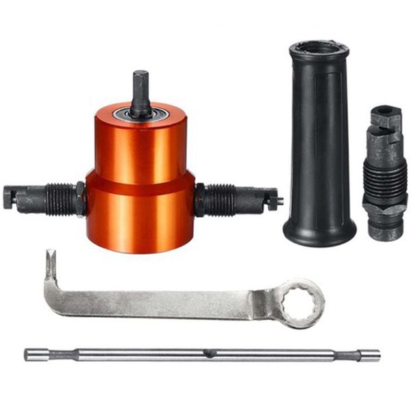 double headed sheet metal cutting nibbler drill attachment metal saw cutting tool tool plate open hole drill with extra pun
double headed sheet metal cutting nibbler drill attachment metal saw cutting tool tool plate open hole drill with extra pun