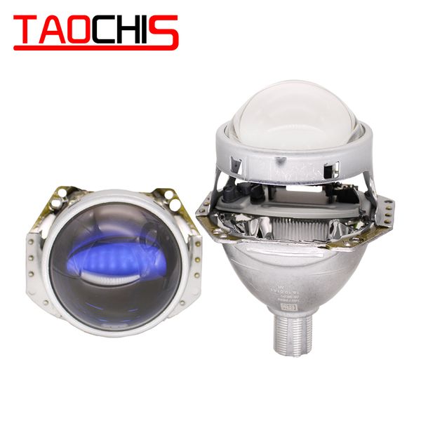 

taochis 2pcs auto car headlight 3.0 inch bi-xenon hella 5 3r h7 non-destructive installation projector lens retrofit s21