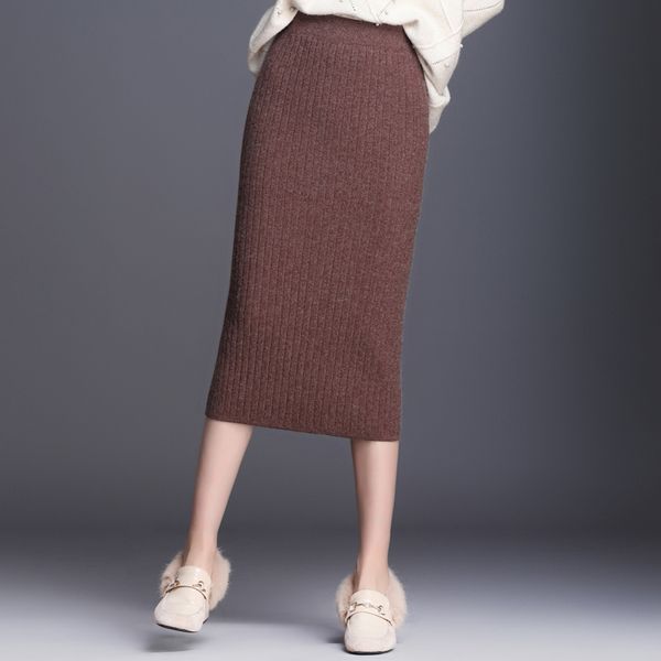 long section knitted skirt autumn and winter female 2019 new tide high waist split straight one step package hip skirt, Black
long section knitted skirt autumn and winter female 2019 new tide high waist split straight one step package hip skirt, Black
