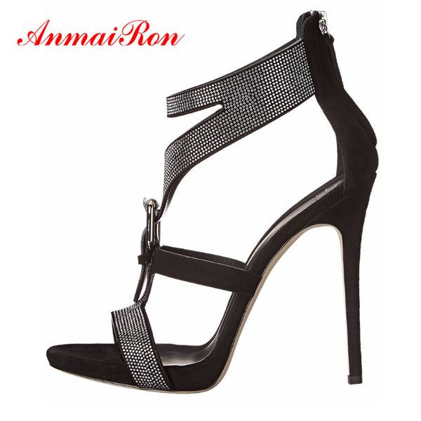 anmairon zip pu platform sandals cover heel basic sequined cloth stripper shoes crystal solid thin heels shoes woman 34-43, Black
anmairon zip pu platform sandals cover heel basic sequined cloth stripper shoes crystal solid thin heels shoes woman 34-43, Black