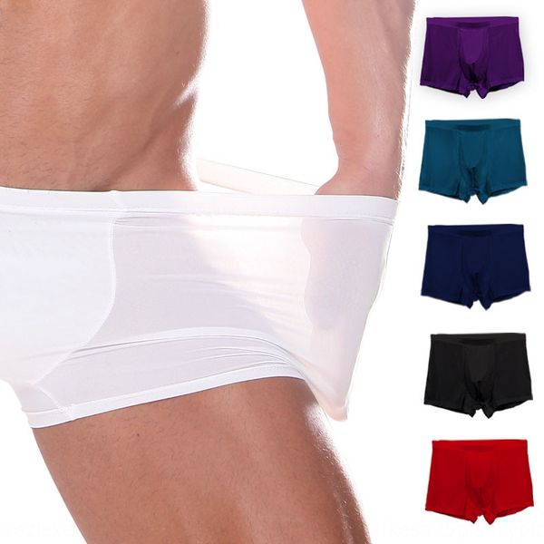 ice silk men's underwear boxer white one-piece traceless thin youth underpants underpants transparent sexy, Black;white 
ice silk men's underwear boxer white one-piece traceless thin youth underpants underpants transparent sexy, Black;white
