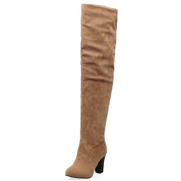 size 34-43 women winter flock over-the-knee boots feamel fleeces inside shoes lady comfort zippers shoes woman 8cm heels shoe, Black
size 34-43 women winter flock over-the-knee boots feamel fleeces inside shoes lady comfort zippers shoes woman 8cm heels shoe, Black