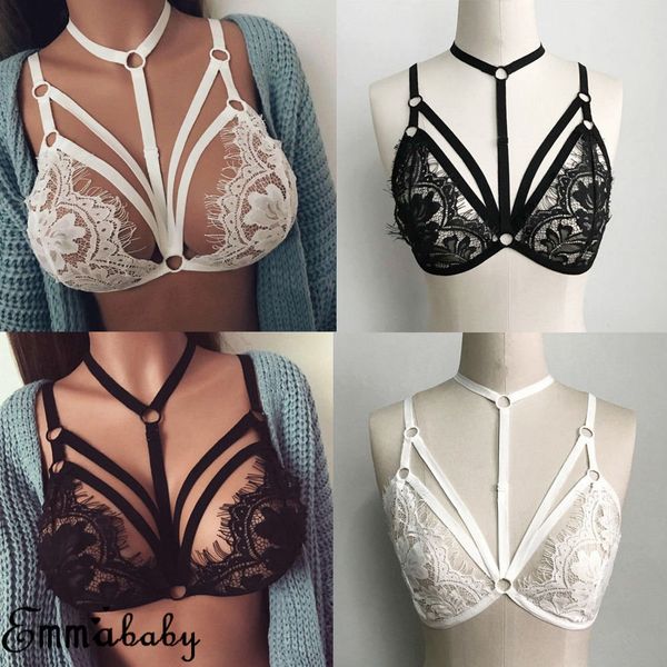 bandage women bras underwear female erotic hollow out ladies lingerie elastic strap frame harness bra, Red;black
bandage women bras underwear female erotic hollow out ladies lingerie elastic strap frame harness bra, Red;black