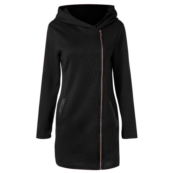 autumn winter long jacket hoodie sweatshirt dress women casual long sleeve slim hooded pullover lady funnel neck sweatshirt coat, Black
autumn winter long jacket hoodie sweatshirt dress women casual long sleeve slim hooded pullover lady funnel neck sweatshirt coat, Black