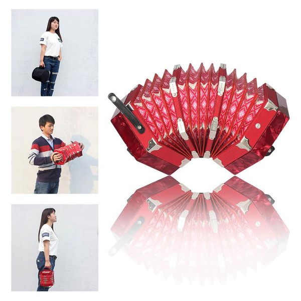 irin 20-button concertina with carrying bag primary professional playing hexagon accordion keyboard music instruments
irin 20-button concertina with carrying bag primary professional playing hexagon accordion keyboard music instruments