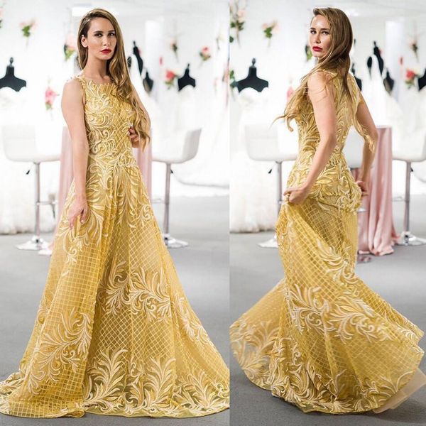 2019 gorgeous evening dresses jewel neck lace appliques sleeveless golden party pageant gowns celebrity dress sweep train prom gowns, Black;red
2019 gorgeous evening dresses jewel neck lace appliques sleeveless golden party pageant gowns celebrity dress sweep train prom gowns, Black;red