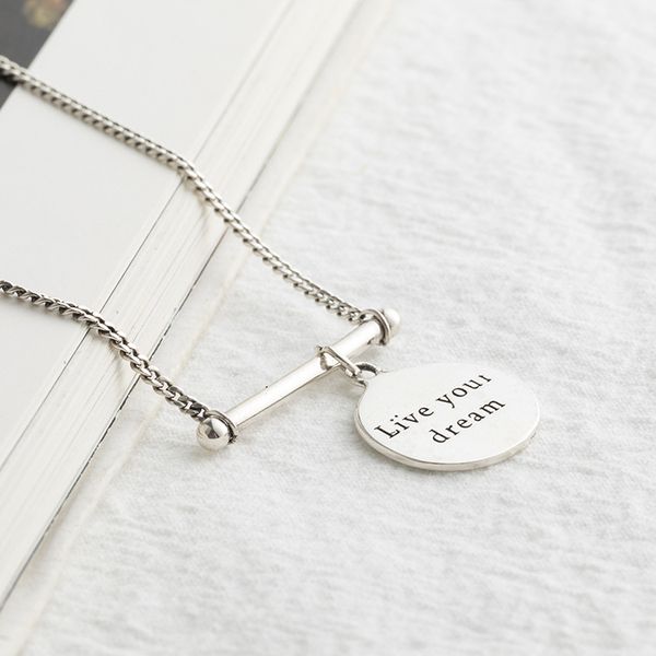 leouerry 925 sterling silver inspirational necklace live your dream pendant necklaces for women girls silver 925 jewelry gift 
leouerry 925 sterling silver inspirational necklace live your dream pendant necklaces for women girls silver 925 jewelry gift