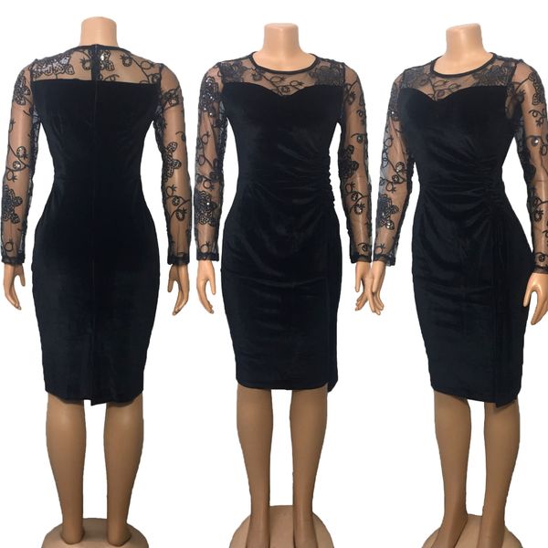 european and american women new winter explosion models sequined dress station in embroidered dress, White;black
european and american women new winter explosion models sequined dress station in embroidered dress, White;black