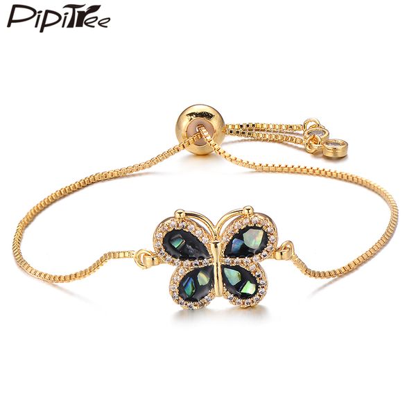 pipitree popular butterfly bracelet natural shell cubic zirconia bracelets & bangles for women slider chain wristband jewelry, Golden;silver
pipitree popular butterfly bracelet natural shell cubic zirconia bracelets & bangles for women slider chain wristband jewelry, Golden;silver