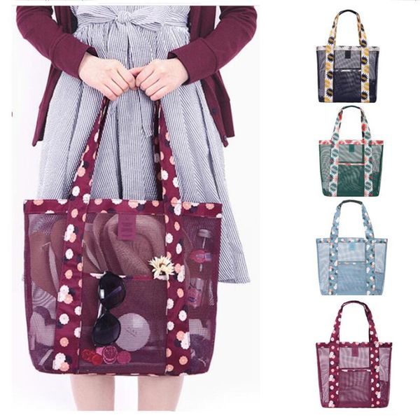 fashion women transparent mesh shoulder bags casual tote shopping handbags outdoor travel beach makeup storage bag large capacity bag e22509
fashion women transparent mesh shoulder bags casual tote shopping handbags outdoor travel beach makeup storage bag large capacity bag e22509