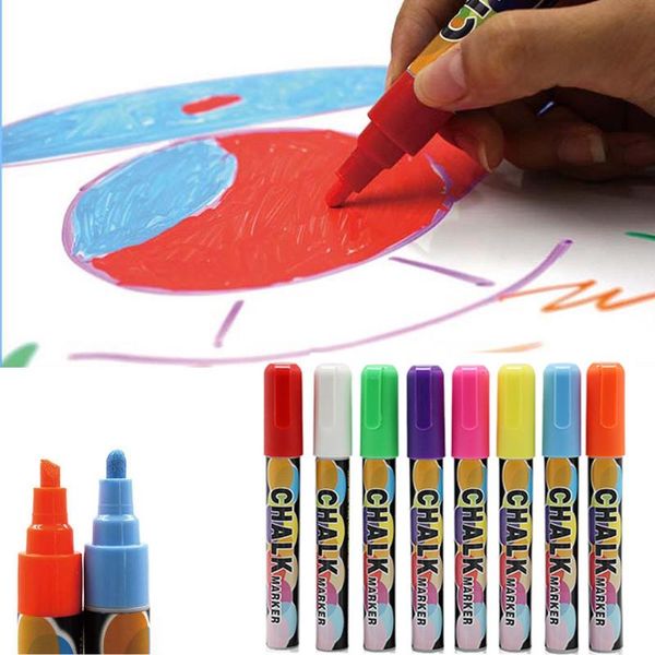 8pcs/set 8 colors highlighter liquid chalk marker pens for school art painting round tip 6mm
8pcs/set 8 colors highlighter liquid chalk marker pens for school art painting round tip 6mm