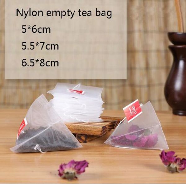 10000pcs/lot new pyramid nylon tea bags empty transparent teabags with string filter tea bag
10000pcs/lot new pyramid nylon tea bags empty transparent teabags with string filter tea bag