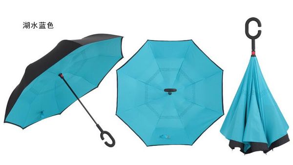 58 colors creative inverted umbrellas double layer with c handle or j handle inside out reverse windproof umbrella many colors available
58 colors creative inverted umbrellas double layer with c handle or j handle inside out reverse windproof umbrella many colors available