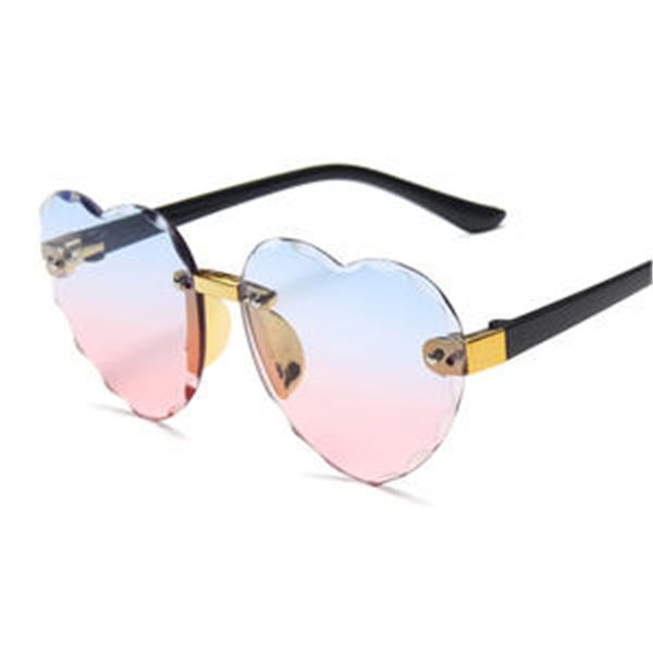 1pcs child cute heart rimless frame sunglasses children kids gray pink red lens fashion boys girls uv400 protection eyewear, Black
1pcs child cute heart rimless frame sunglasses children kids gray pink red lens fashion boys girls uv400 protection eyewear, Black