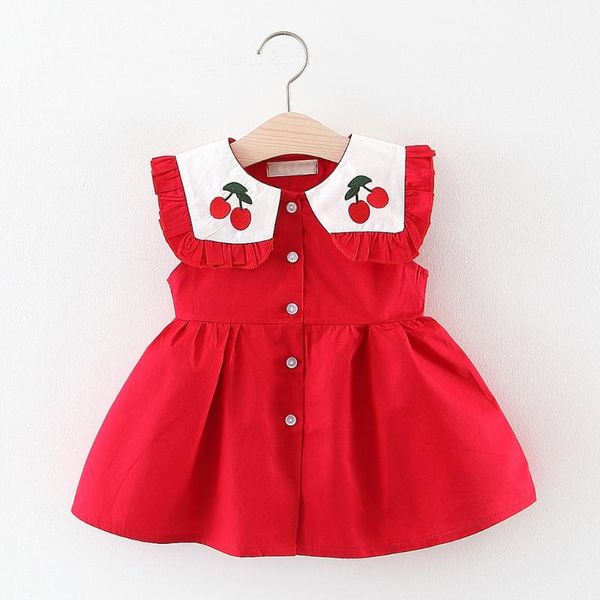 6m-3y baby kids girls summer dress ruched cherry embroidery princess dresses casual sleeveless sundress sweet baby girl vestidos, Red;yellow
6m-3y baby kids girls summer dress ruched cherry embroidery princess dresses casual sleeveless sundress sweet baby girl vestidos, Red;yellow