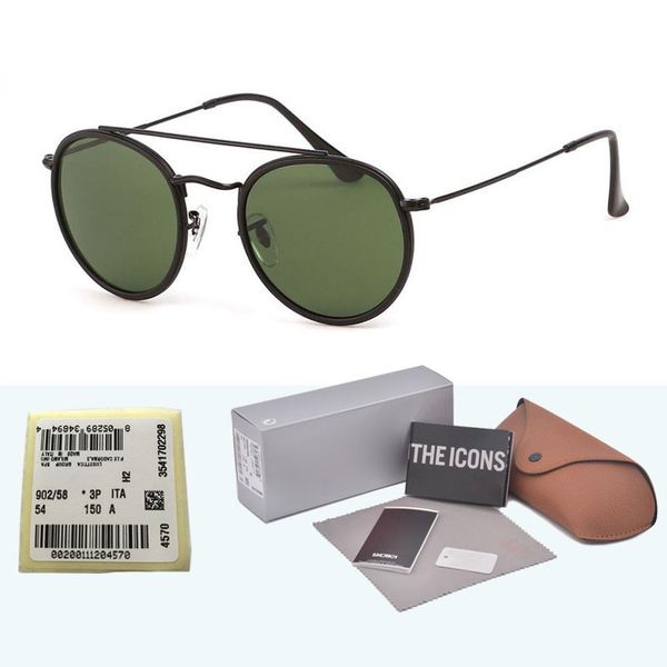 Highest Quality Round Style Sunglasses for Men women Alloy frame Mirrored glass lens double Bridge Retro Eyewear with Retail box and cases
Highest Quality Round Style Sunglasses for Men women Alloy frame Mirrored glass lens double Bridge Retro Eyewear with Retail box and cases