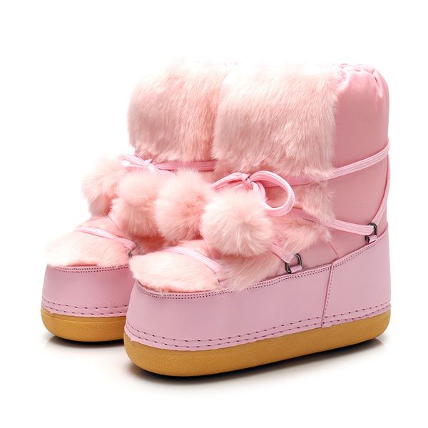 agutzm women boots winter warm cotton hairball boot female casual anti-skid space boots fashion round toe snow a311, Black
agutzm women boots winter warm cotton hairball boot female casual anti-skid space boots fashion round toe snow a311, Black