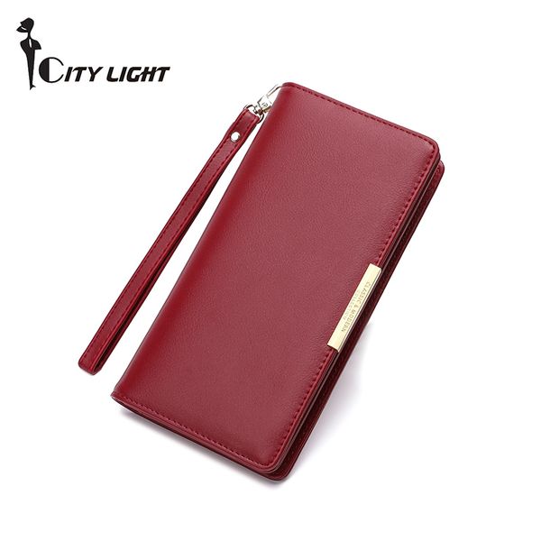 new women wallet carteira fashion solid color mobile phone wallets clutch high capacity women's long style purse, Red;black
new women wallet carteira fashion solid color mobile phone wallets clutch high capacity women's long style purse, Red;black