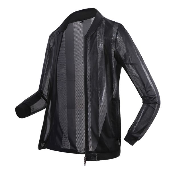 jacket men windbreaker spring summer fashion jacket men's casual jackets male breathable sun protection coat outwear couple 7966, Black;brown
jacket men windbreaker spring summer fashion jacket men's casual jackets male breathable sun protection coat outwear couple 7966, Black;brown