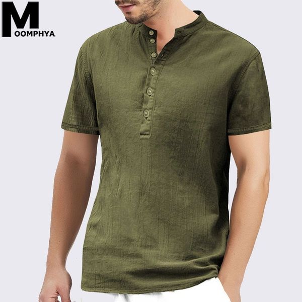 moomphya 2019 new casual linen henry collar short sleeve men t shirt solid color men tshirt summer t shirt men t200617, White;black
moomphya 2019 new casual linen henry collar short sleeve men t shirt solid color men tshirt summer t shirt men t200617, White;black