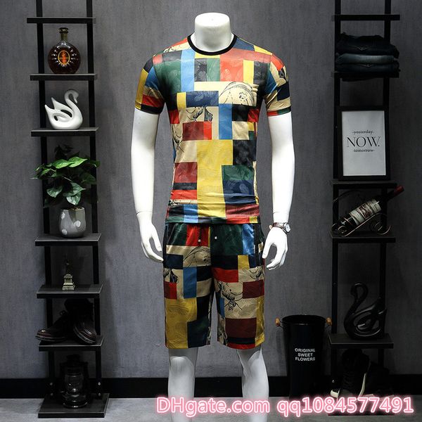 2019 men shirts+shorts set new summer casual ice plaid suit short male printing dress suit sets plus size -5xl, Gray
2019 men shirts+shorts set new summer casual ice plaid suit short male printing dress suit sets plus size -5xl, Gray