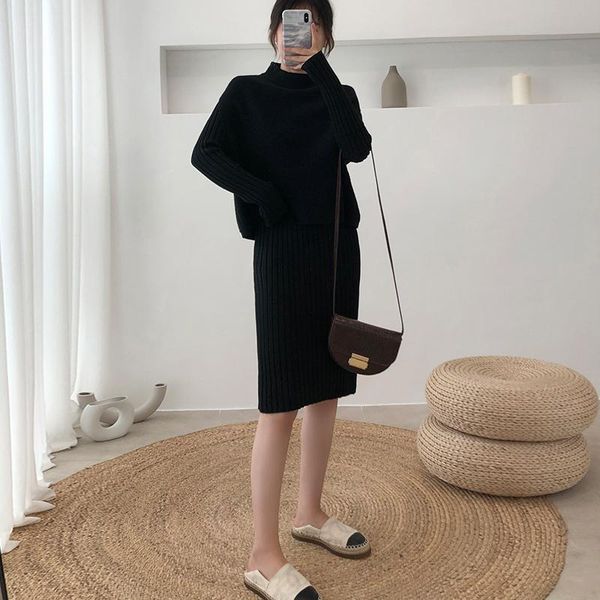 two piece dress women fashion casual knitted skirt suit 2021 springautumn woman turtleneck pullover vest+medium long knit slim outfit, White
two piece dress women fashion casual knitted skirt suit 2021 springautumn woman turtleneck pullover vest+medium long knit slim outfit, White
