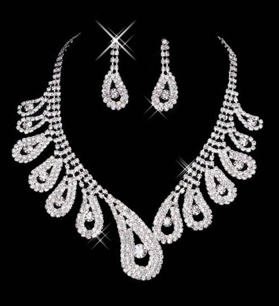 15042 real image in stock ivory jewelry sets with earring elegant formal prom evening party wear bridal jewelry, White
15042 real image in stock ivory jewelry sets with earring elegant formal prom evening party wear bridal jewelry, White