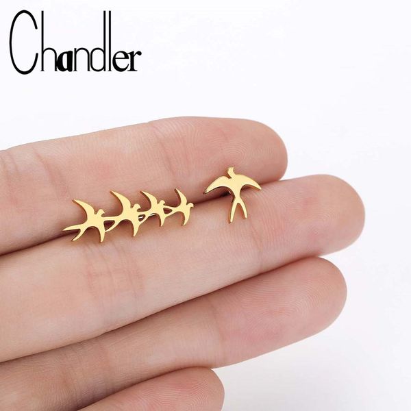 chandler new-fashion asymmetry steel small flock of birds earring bird ear climber stud earrings gold color swallow bronics, Golden;silver
chandler new-fashion asymmetry steel small flock of birds earring bird ear climber stud earrings gold color swallow bronics, Golden;silver