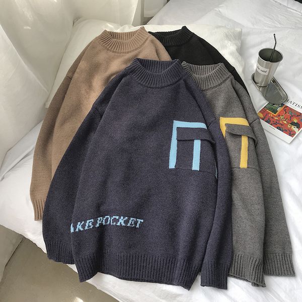 men sweaters casual o-neck pullovers oversize sweaters mens knitting loose letter print male sweaters asian size -2xl, White;black
men sweaters casual o-neck pullovers oversize sweaters mens knitting loose letter print male sweaters asian size -2xl, White;black