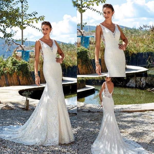 mermaid lace beach wedding dresses eddy k 2019 v neck appliqued bridal gowns sleeveless boho wedding dress robe de mariee, White
mermaid lace beach wedding dresses eddy k 2019 v neck appliqued bridal gowns sleeveless boho wedding dress robe de mariee, White