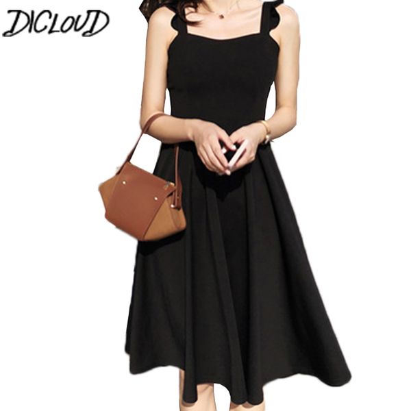 dicloud retro ruffled sleeveless summer dress women simple plus size party dress female casual high waist black dresses, Black;pink
dicloud retro ruffled sleeveless summer dress women simple plus size party dress female casual high waist black dresses, Black;pink