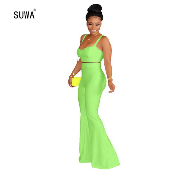 2020 high street fashion casual sexy women solid color рукавов растениеводство топ и высокая талия boot-cut брюки femme спортивный костюм, White
2020 high street fashion casual sexy women solid color рукавов растениеводство топ и высокая талия boot-cut брюки femme спортивный костюм, White