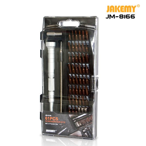jakemy jm-8166 61 in 1 screwdriver kits repair hand tools kit for mobile phone computer electronic model diy repair s-2 bits
jakemy jm-8166 61 in 1 screwdriver kits repair hand tools kit for mobile phone computer electronic model diy repair s-2 bits