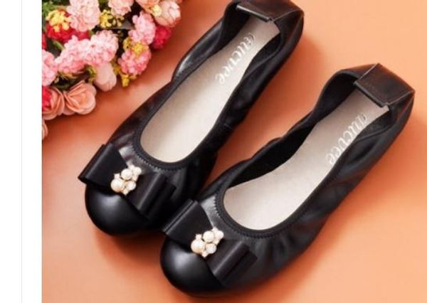 2020 women's shoes in spring and autumn with new style flat bottom round head bowknot@6127, Black
2020 women's shoes in spring and autumn with new style flat bottom round head bowknot@6127, Black