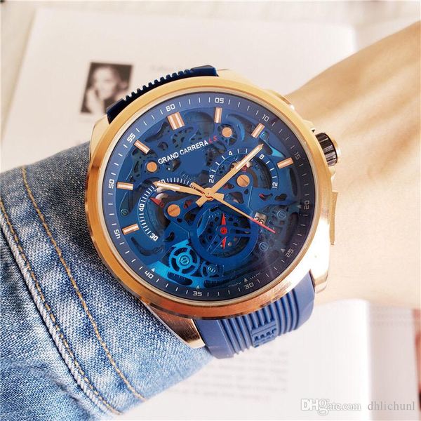 AAA+ Top Luxury Brand TAG LOGO Three Eyes Dial swiss made Men And Women limited edition Watches Popular rubber Band Multi-function Calendar
AAA+ Top Luxury Brand TAG LOGO Three Eyes Dial swiss made Men And Women limited edition Watches Popular rubber Band Multi-function Calendar