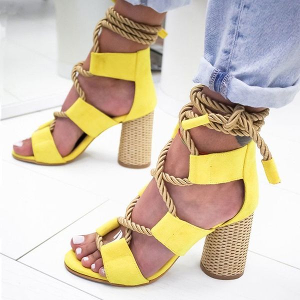 women sandals lace up summer shoes woman heels sandals pointed fish mouth gladiator sandals ladies pumps hemp rope high heels, Black
women sandals lace up summer shoes woman heels sandals pointed fish mouth gladiator sandals ladies pumps hemp rope high heels, Black
