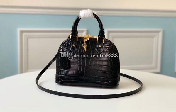 5a quality 23.5cm alma bb n90897 black crocodile alligator leather handles shoulder bag,with dust bag,dhl ing
5a quality 23.5cm alma bb n90897 black crocodile alligator leather handles shoulder bag,with dust bag,dhl ing