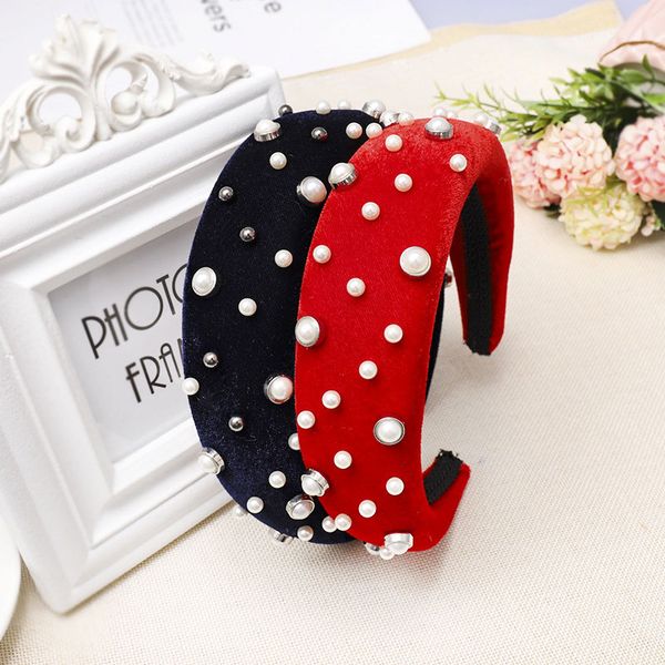 women female turban padded headwear 4cm wide headband pearl inlaid thick sponge hair bands elegant hair accessories party favor
women female turban padded headwear 4cm wide headband pearl inlaid thick sponge hair bands elegant hair accessories party favor
