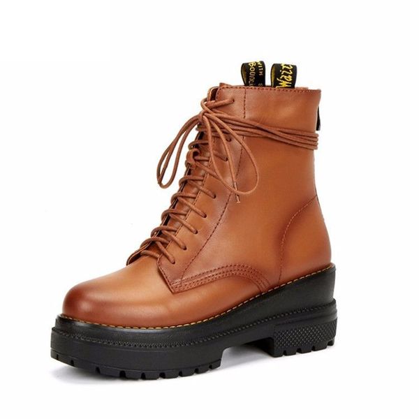 autumn winter2018 fashion punk rock motorycle ankleboots genuine leather boots women boots lace up warm shoes woman, Black
autumn winter2018 fashion punk rock motorycle ankleboots genuine leather boots women boots lace up warm shoes woman, Black