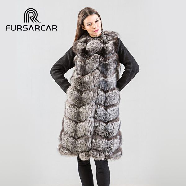 fursarcar 2019 new fashion real silver fox fur vest women winter genuine fur female waistcoat thick warm natural fox vest, Black
fursarcar 2019 new fashion real silver fox fur vest women winter genuine fur female waistcoat thick warm natural fox vest, Black