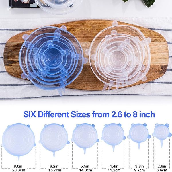 food-grade silicone six-piece fresh-keeping lid stretch 6-piece universal bowl lid sealed plastic wrap
food-grade silicone six-piece fresh-keeping lid stretch 6-piece universal bowl lid sealed plastic wrap