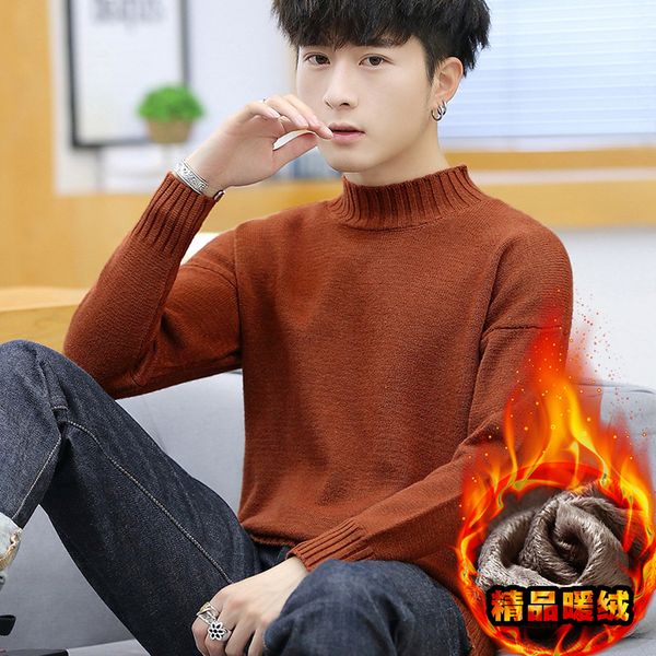 fleece sweaters mens winter pullovers casual solid turtleneck white grey black long sleeve new fashion sweater men, White;black
fleece sweaters mens winter pullovers casual solid turtleneck white grey black long sleeve new fashion sweater men, White;black