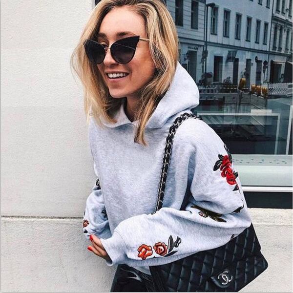 2018 fashion causal newly spring autumn women ladies hoodies long sleeve hooded pullover rose floral grey slim
2018 fashion causal newly spring autumn women ladies hoodies long sleeve hooded pullover rose floral grey slim