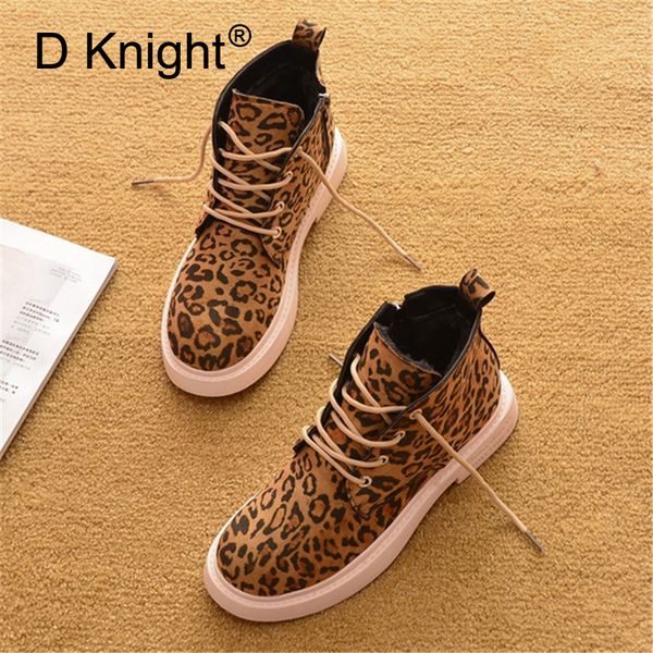 fashion leopard winter brand women shoes round toe lace-up ankle boots side zipper casual ladies flat platform boots sneakers, Black
fashion leopard winter brand women shoes round toe lace-up ankle boots side zipper casual ladies flat platform boots sneakers, Black