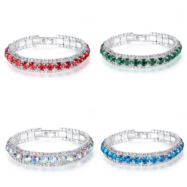 2020 fashion sparkling round crystal bracelet for womens silver plated chain bracelet jewelry for party wedding mother day gift, Black
2020 fashion sparkling round crystal bracelet for womens silver plated chain bracelet jewelry for party wedding mother day gift, Black