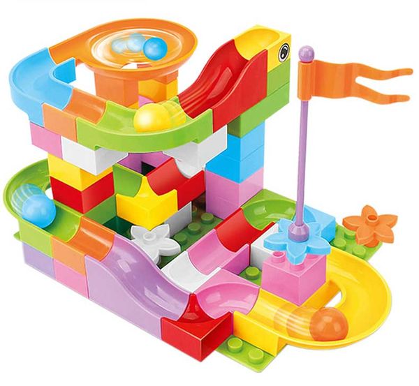 53pcs crazy ball building blocks marble race run maze ball track large particles building blocks funnel slide toy blocks toys for children
53pcs crazy ball building blocks marble race run maze ball track large particles building blocks funnel slide toy blocks toys for children