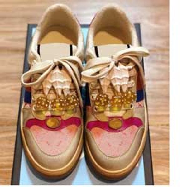2019 size 35-44 men women designer shoe distressed screener dapper dan suede sneakers italian luxury shoe casual shoe c011, Black
2019 size 35-44 men women designer shoe distressed screener dapper dan suede sneakers italian luxury shoe casual shoe c011, Black