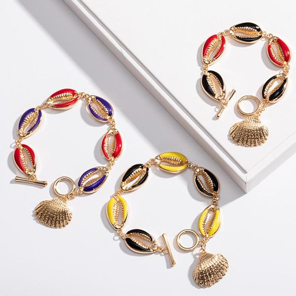 fashion women bracelet cowrie shell beaded enamel toggle bracelet bangle beach jewelry hawaii jewelry woman's accesories, Black
fashion women bracelet cowrie shell beaded enamel toggle bracelet bangle beach jewelry hawaii jewelry woman's accesories, Black