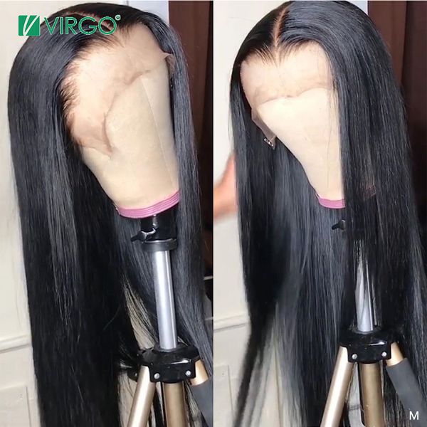 virgo 360 lace frontal wig with baby hair middle brazilian straight human hair wig for black women 150% density remy 10-24 inch, Black;brown
virgo 360 lace frontal wig with baby hair middle brazilian straight human hair wig for black women 150% density remy 10-24 inch, Black;brown